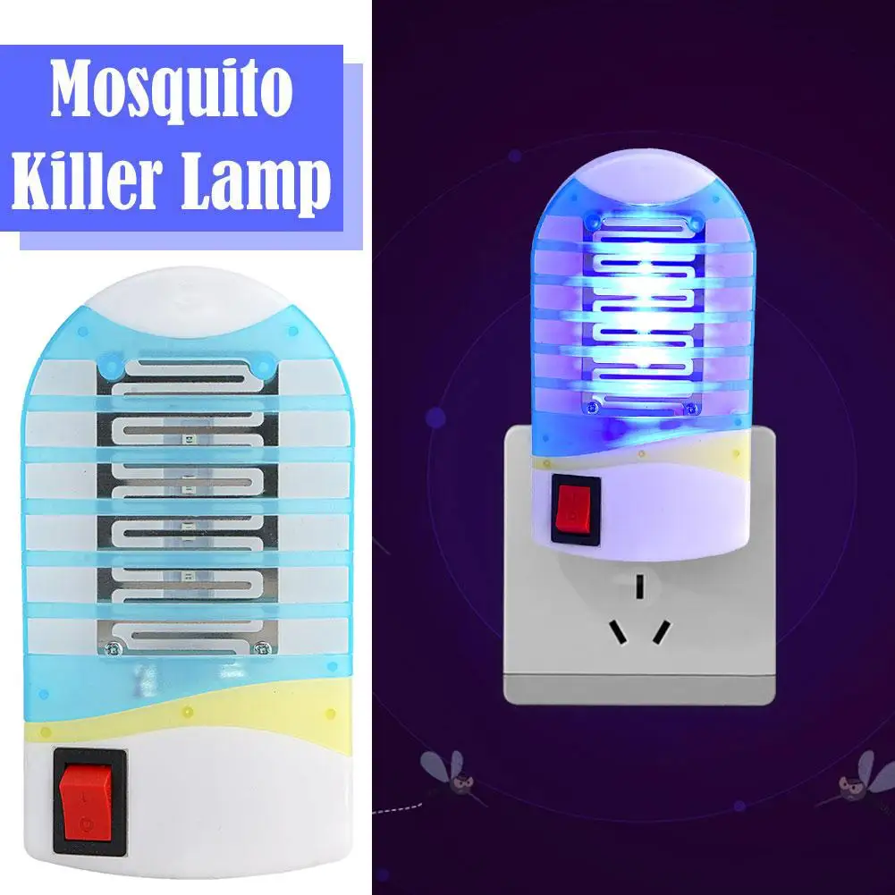 Lampada antizanzare Lampada elettrica a LED Trappola per mosche Zapper Repellente per insetti Spina americana Casa Camera da letto Lampada antizanzare silenziosa