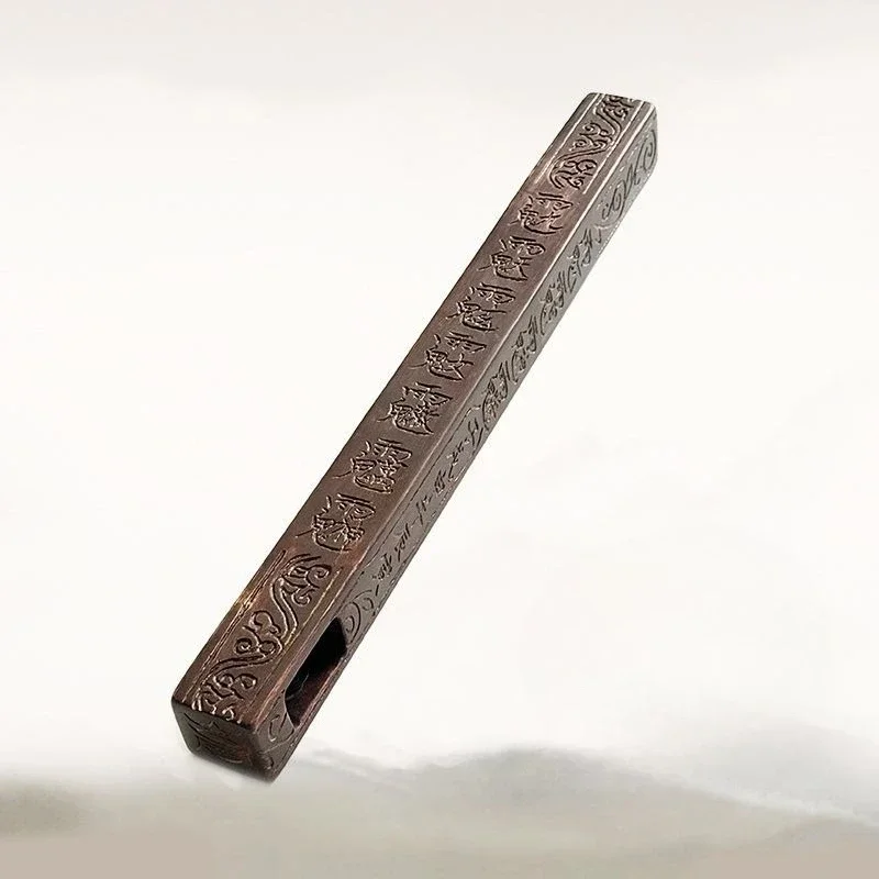 Old French ruler Jiutian Xuannu and Liuding Liujia hand-mounted lightning strike jujube canopy ruler handle