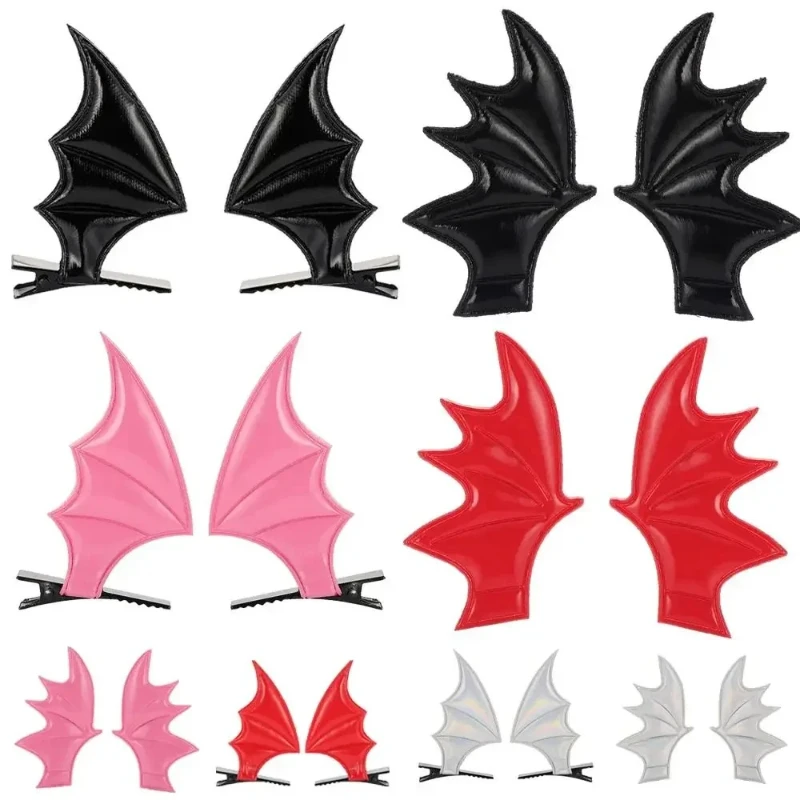 

Devil Hair Clip Bat Wing Barrette for Halloween Party Wear Hairpin Cosplay Props Theme Creative Photo Prop Costume