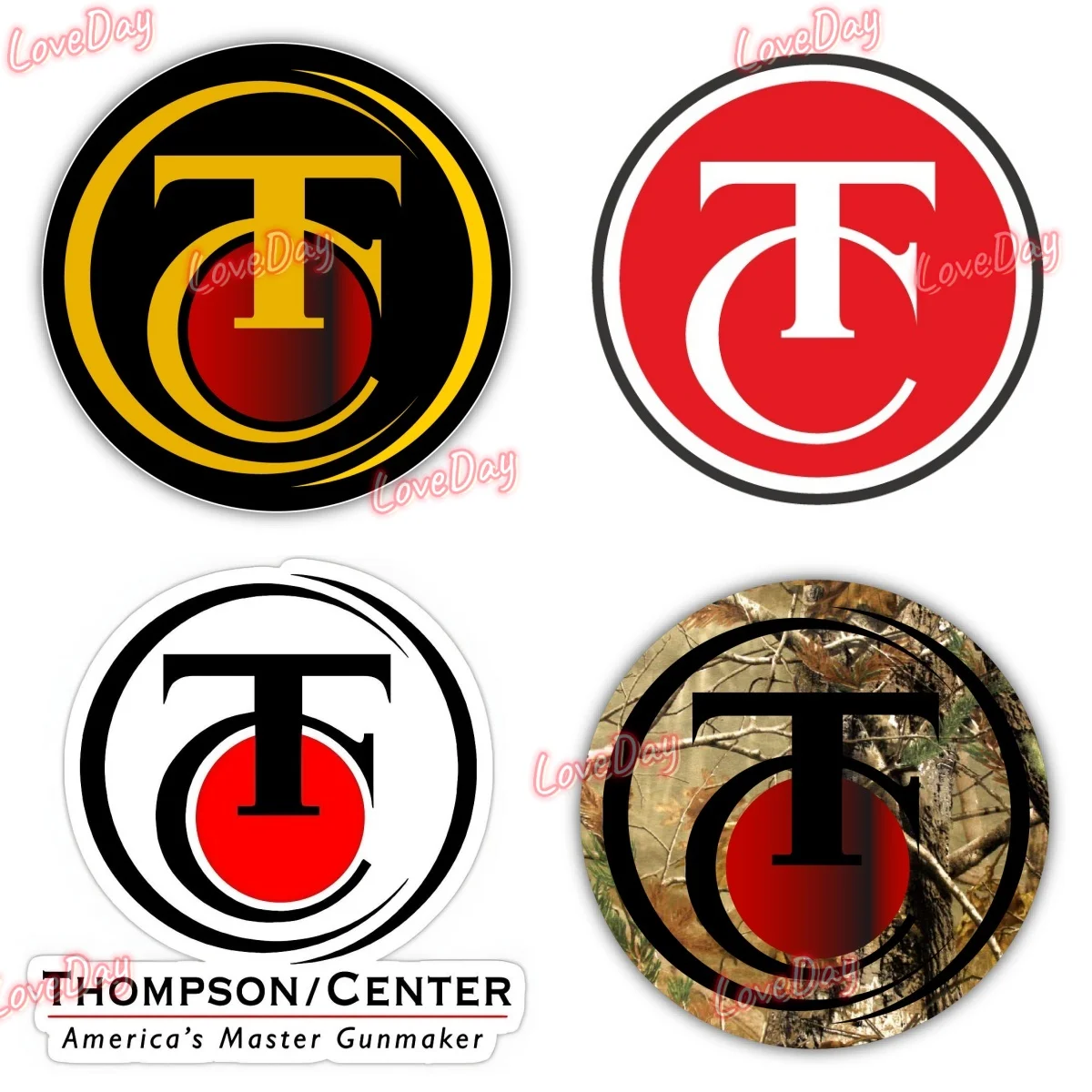 

Hunting Outdoors Rifle THOMPSON CENTER Arms Gun Logo Sticker Vinyl Car Sticker Motorcycle Auto Decorative Sticker