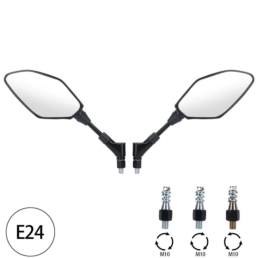 E24 Certification For YAMAHA XJR1300 XJR1200 XJ6 FZ1N FZ6 N/S FZ8 FZ-07 FZ-09 FZ-10 Motorcycle Accessories Side Rearview Mirrors