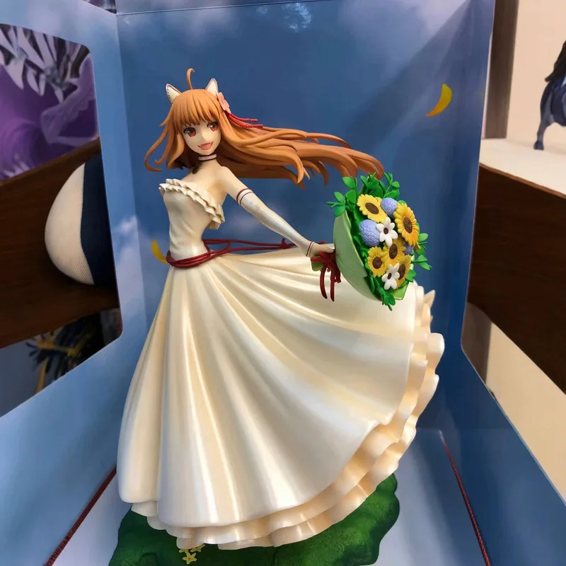 

24 см Merchant Meets The Wise Wolf Holo, свадебное платье на 10-летие, аниме-фигурка, модель для мальчиков, коллекция, украшение для рабочего стола, игрушки