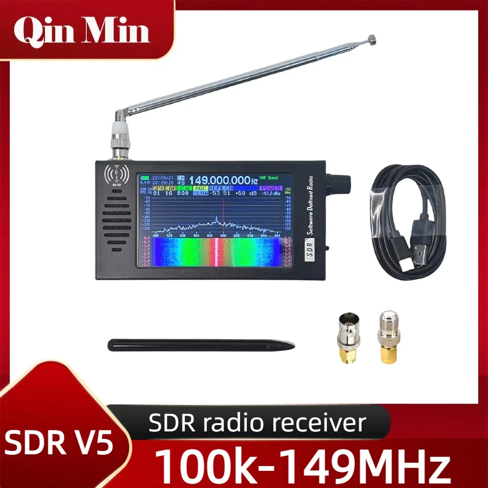 Ricevitore radio portatile FM digitale DSP a onde corte radio SDR 100KHz-149MHz Tranceiver SDR DSP Demodulazione MW SSB CW HAM