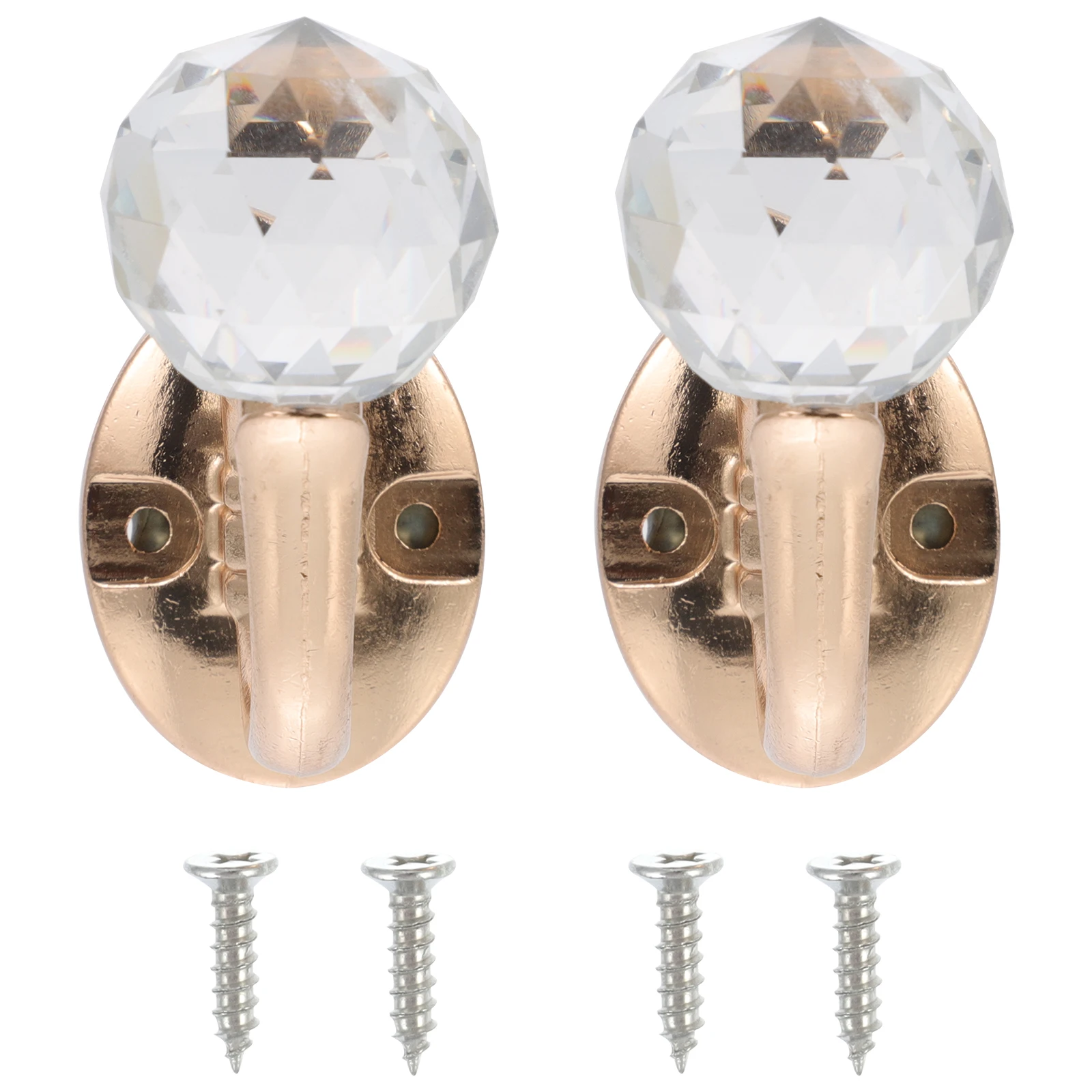 

2 Pcs Curtain Hooks Zinc Alloy Lightweight Curtain Hooks Decorative for Bathroom Tub Dressing Room Home Accessories