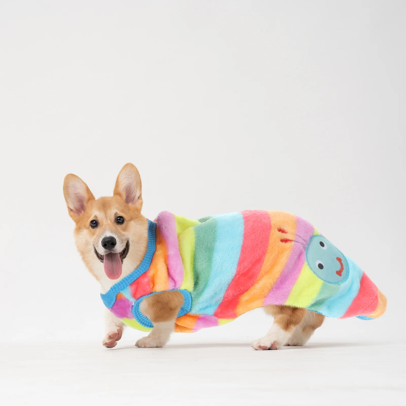 

4Pcs Small Dog Clothes Warm Keeping Flannel Pet Vest Autumn Winter Soft Comfortable Pet Clothes Party Outdoor Costume