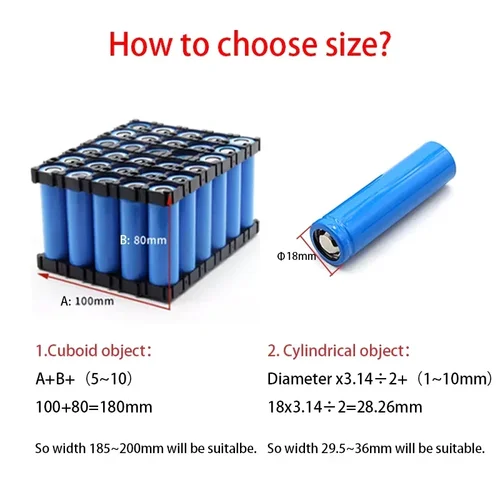 Imagen 2 del producto Paquete de batería de tubo termorretráctil de PVC 18650, ancho azul 29,5mm ~ 300mm, película de protección aislada, funda de litio, funda de Cable