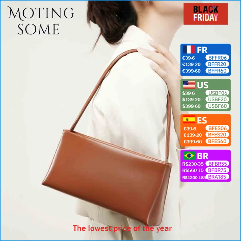 Motingsome Elegant Underarm Saddle Bag for Women Portable Shoulder Handbag Summer Mini Purses Vacation Daily Purse Lady 2024 New