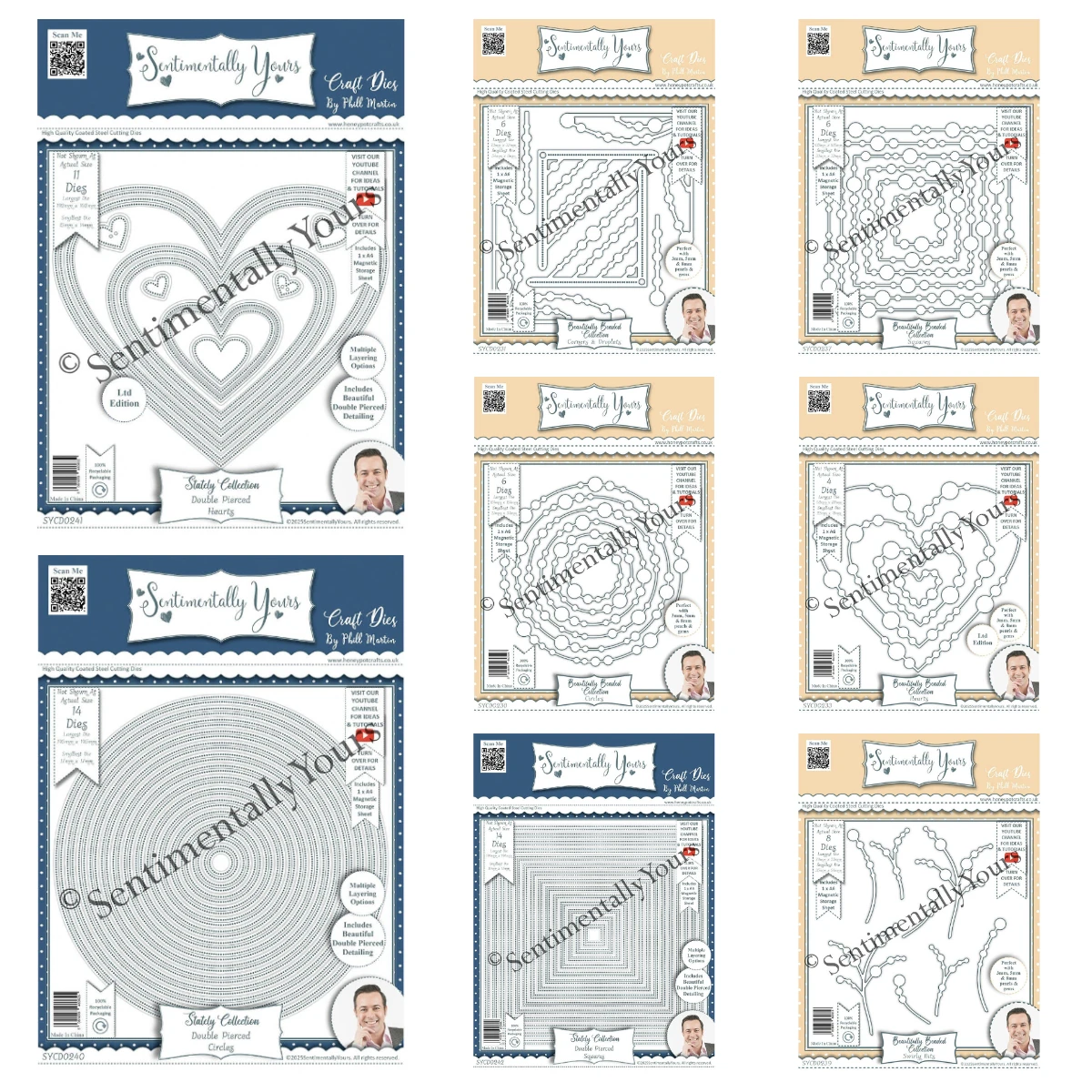 

New Beautifully Beaded Complete Collection Metal Cutting Dies Scrapbook Embossed Make Paper Card Album DIY Craft Decoration