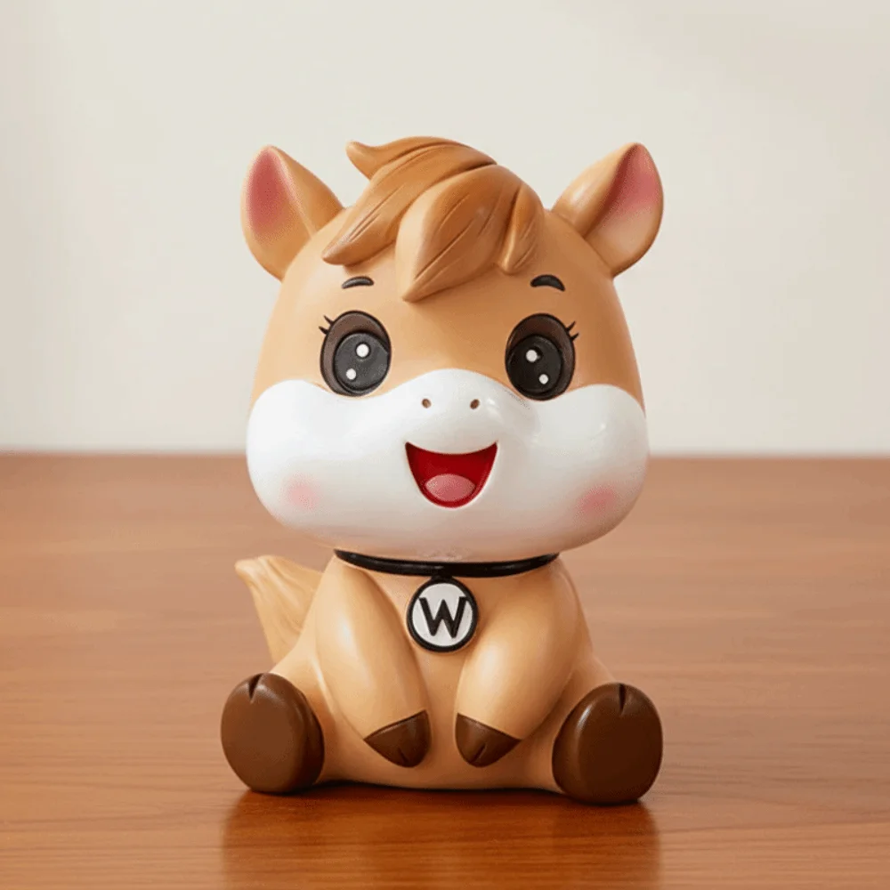 Anti Drop Paard Jaar Spaarpot Spaarpot Grote Capaciteit Cartoon Paard Spaarpotten Decoratief Model Paard Spaarpot Ornament