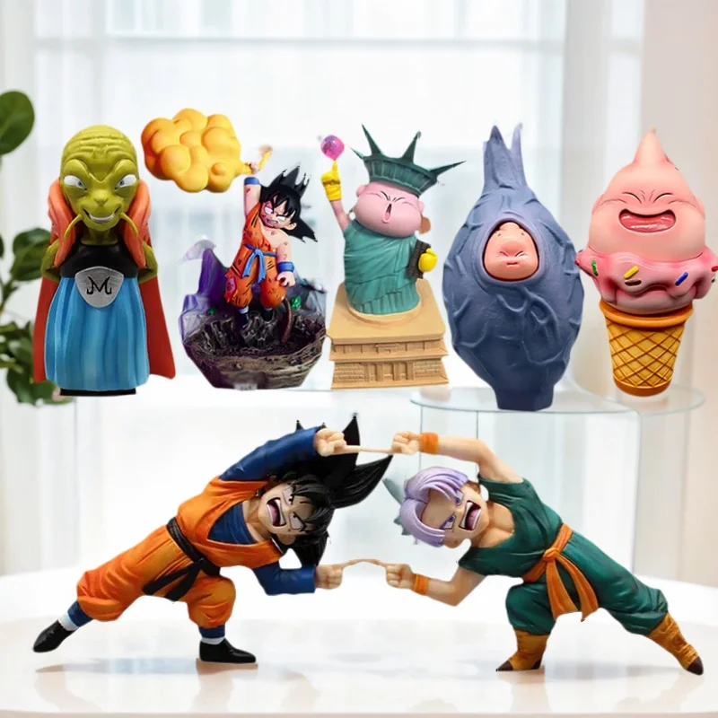 

Anime Egg Buu Dragon Ball Z Cloud Goku Kids Figures Krillin Shark Statue Gotenks Trunks Figurine Babidi Dolls PVC Zeno Model Toy