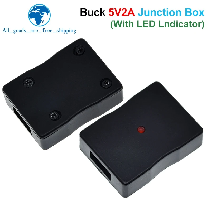 TZT 5V 2A Solar Panel Power Bank USB Charge Voltage Controller Regulator 6-20V To 5V Step Down Module With LED Indicator