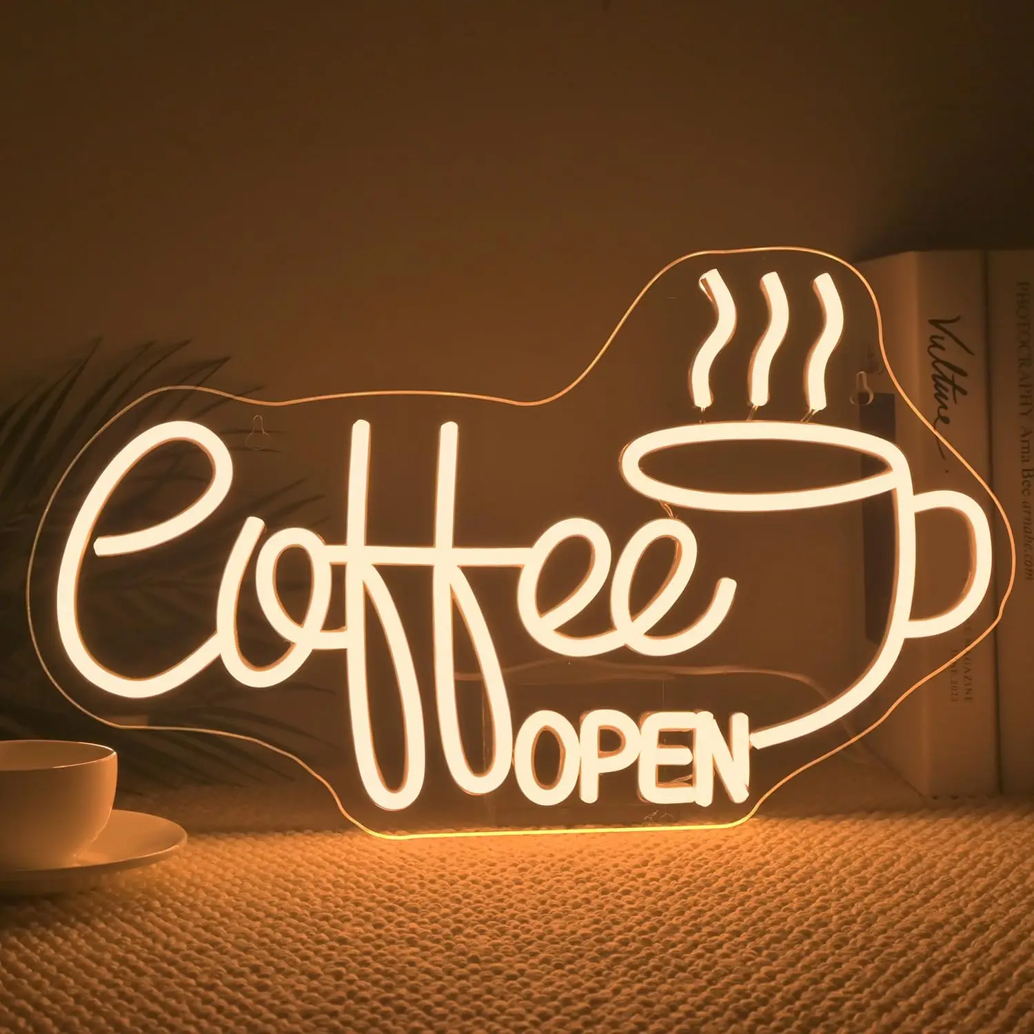 Coffee Open Neon Si…