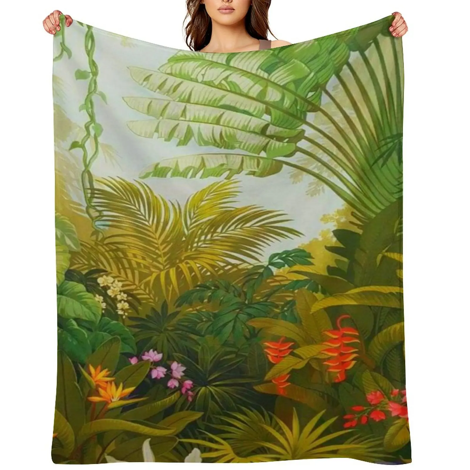 

Henri - Rousseau art Throw Blanket Comforter Soft Beds Soft Decorative Beds Blankets