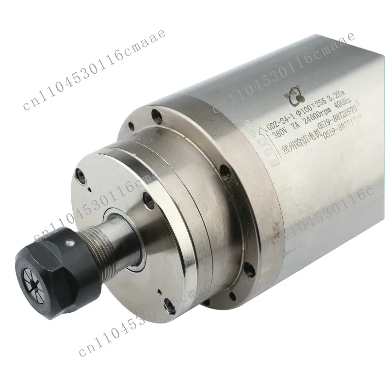 Water Cooled Spindle 3.2kw 24000rpm and Spindle Fixture for Woodcarving  Machine
