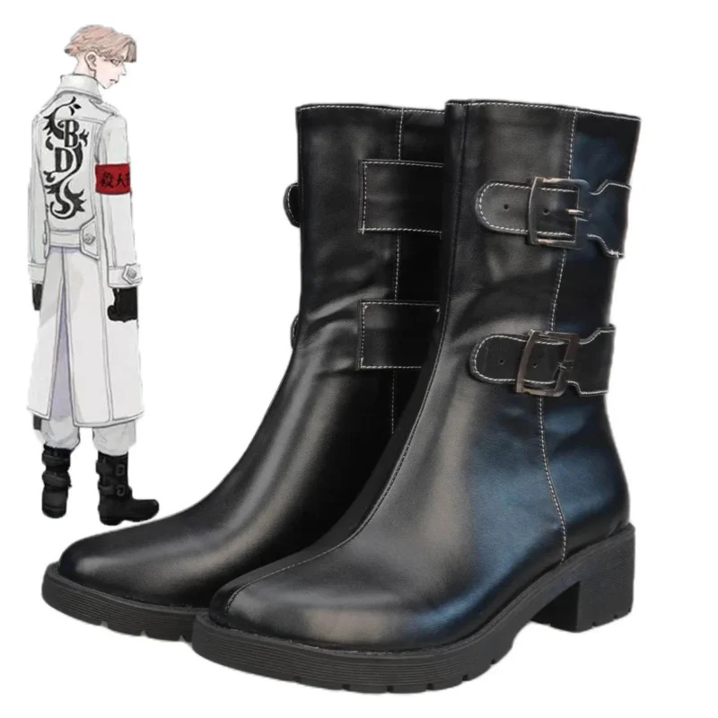 도쿄 만지 갱 애니메이션 코스프레 코스튬 블랙 드래곤 신발 부츠, Hajime Kokon 남성 캐주얼 착용, 할로윈 파티 선물, oa5540, 신제품