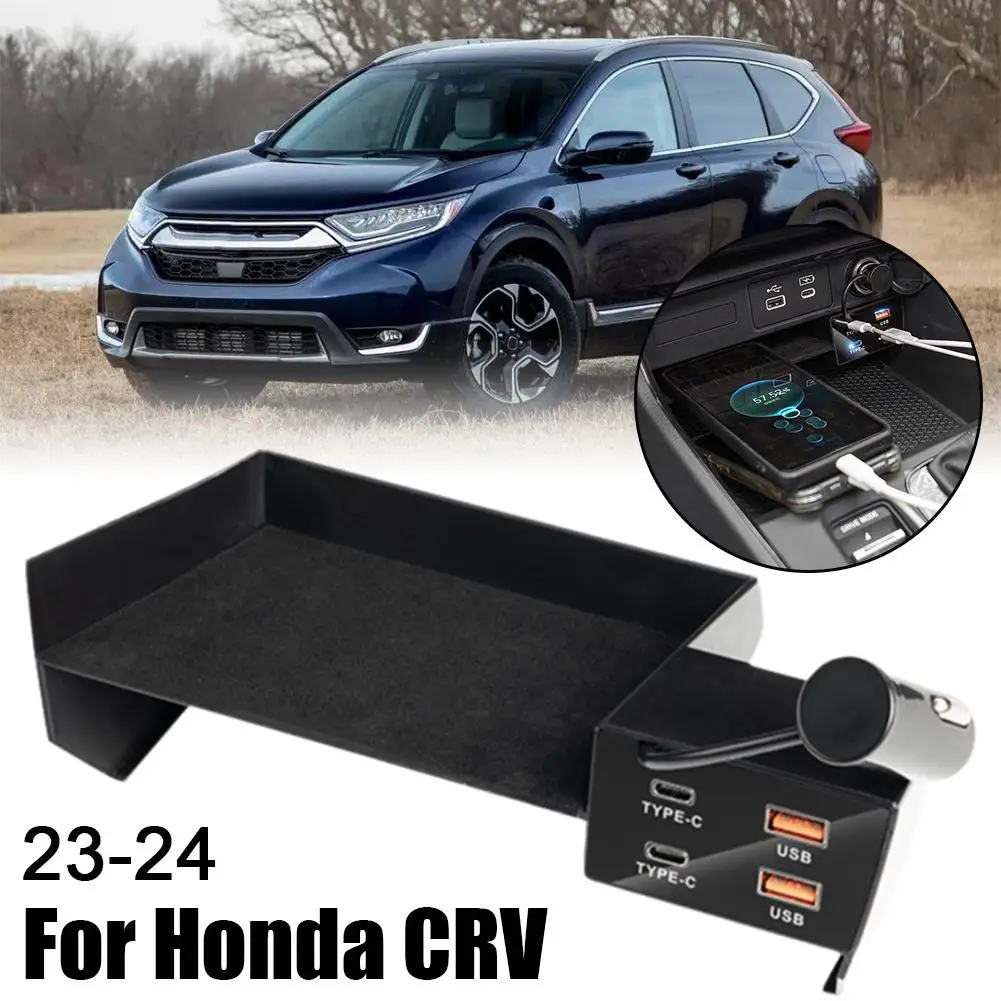 

Для Honda CRV Haoying 23-24 Автомобильное быстрое зарядное устройство USB Shunt C с разветвителем типа C Адаптер USB типа для зарядки сигаретного концентратора E2J4