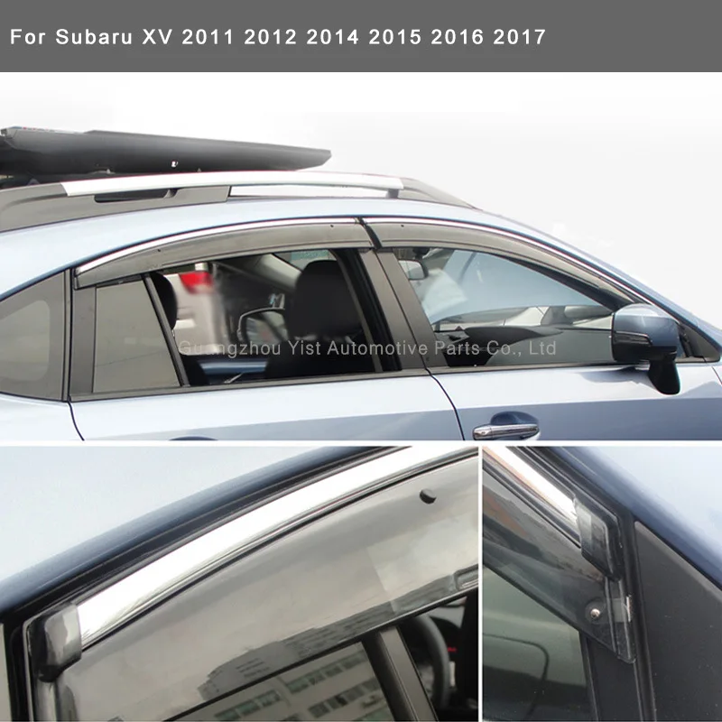 خاص 2011-2017 سوبارو XV المطر أو اللمعان Subru XV نافذة المطر واقية الحاجب الطقس درع
