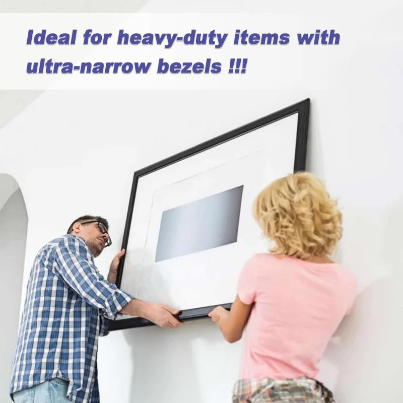 25 شماعة صور سن المنشار شديدة التحمل، تدعم 66 رطلاً، إطار صور قماشي معلق سميك C