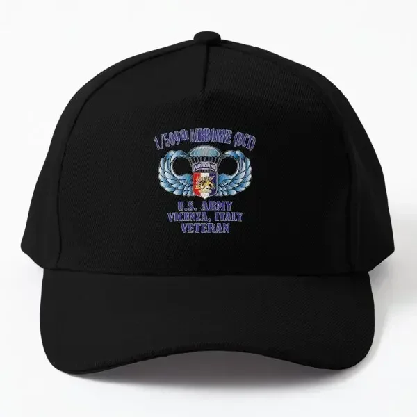 1 509Th Airborne Vicenza Italia gorra de béisbol sombrero casqueta para hombre negro Czapka capó mujeres Color sólido Hip Hop impreso Snapback