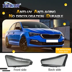 Front Headlamp Clear Shell For SKODA RAPID/SCALA 2020 2021 2022 2023 Headlight Lens Cover Car Light Housing Accessories DIY