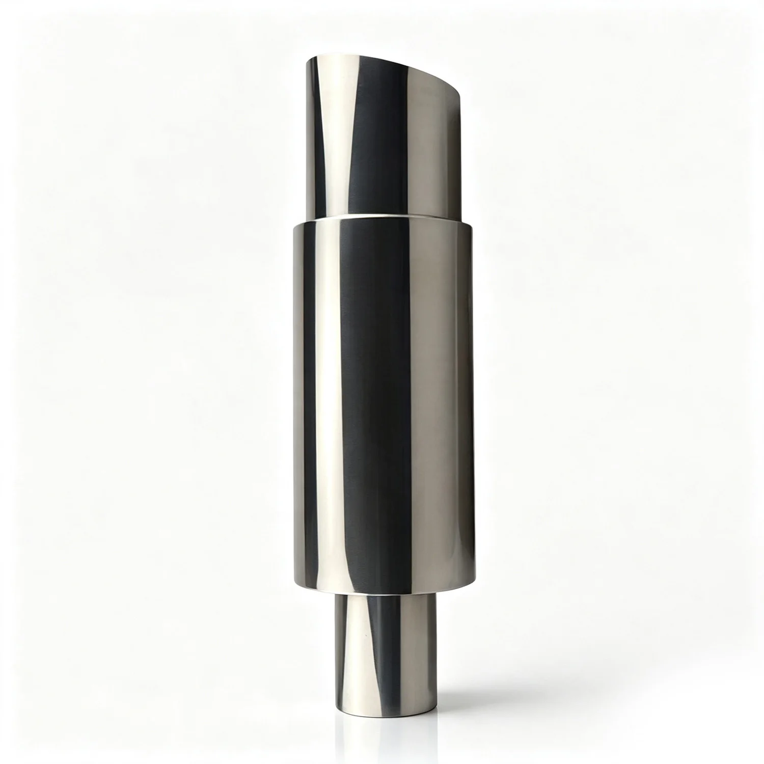 3.5inch Universal Straight Through Muffler Stainless Steel Exhaust Pipe Deep Sound Car Modification Beveled Exit JDM Style