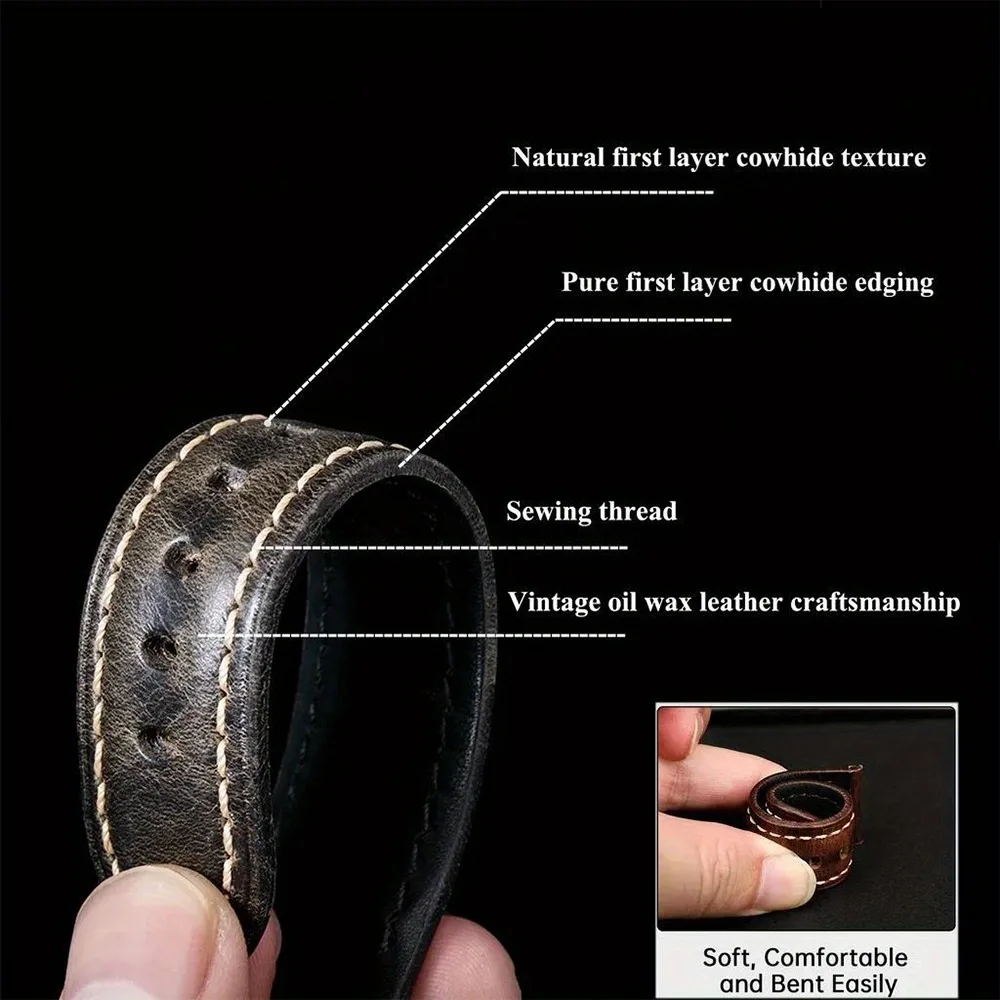 20mm 22mm Vintage Leather Stra - Smartwatch Vintage Watches For Women ulasan dan harga