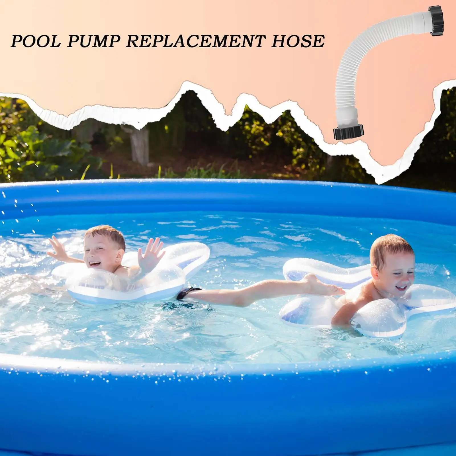 

Swimming pool hose Flexible Heavy-Duty Pipe Parts for Swimming Maintenance Hot Tubs Filtration Backwashing Vacuuming Cleaning