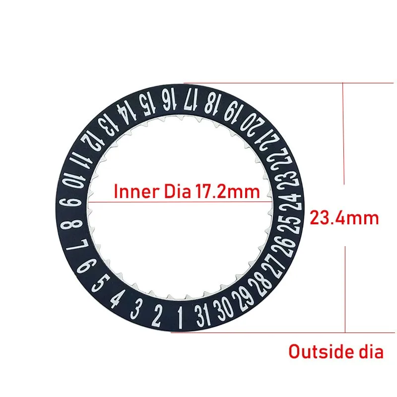 9019 Watch Accessories Compatible 9015  Movement STS Font Black Calendar Disc Day Date 6O'clock Display Reverse Direction