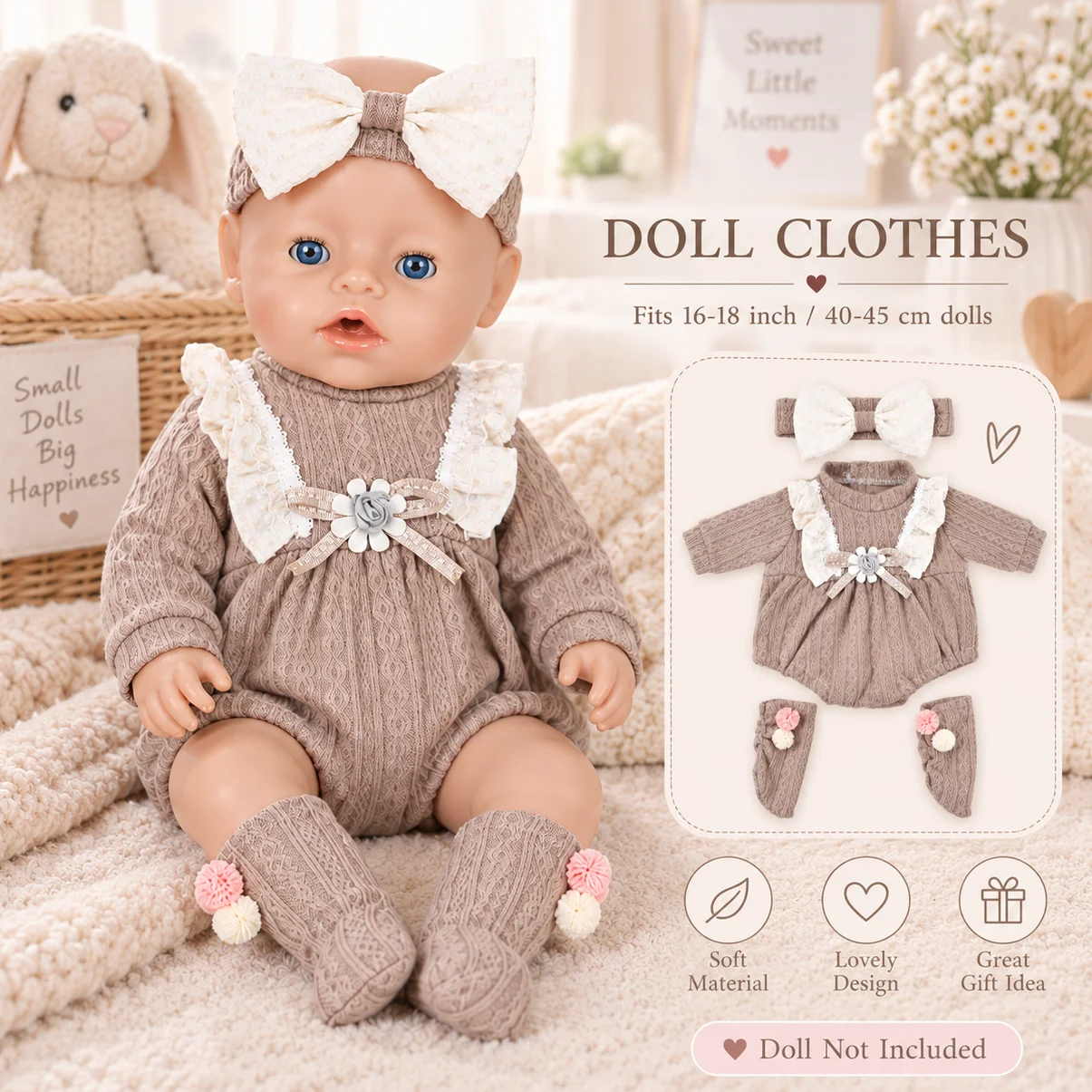 Poppenkleding set voor 16-18 i - Baby Clothing 1 Year Old recensie en prijs