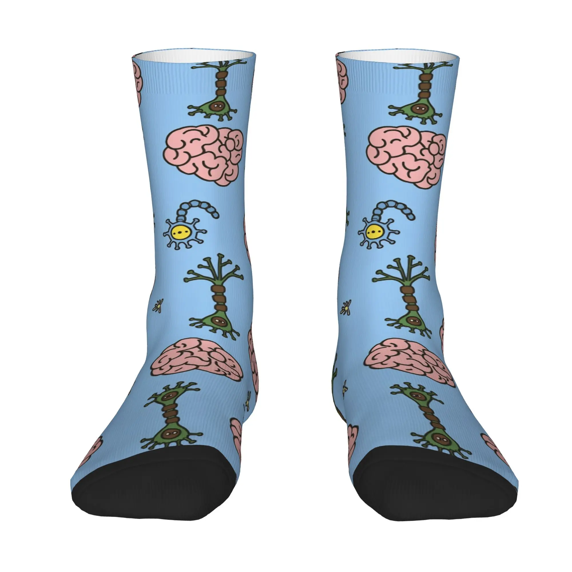 Women Men Socks Neuro Brain Time! Let's Have Some Synapse Fun   Stockings Autumn Casual Comfortable Socks Printed Non-Slip Socks