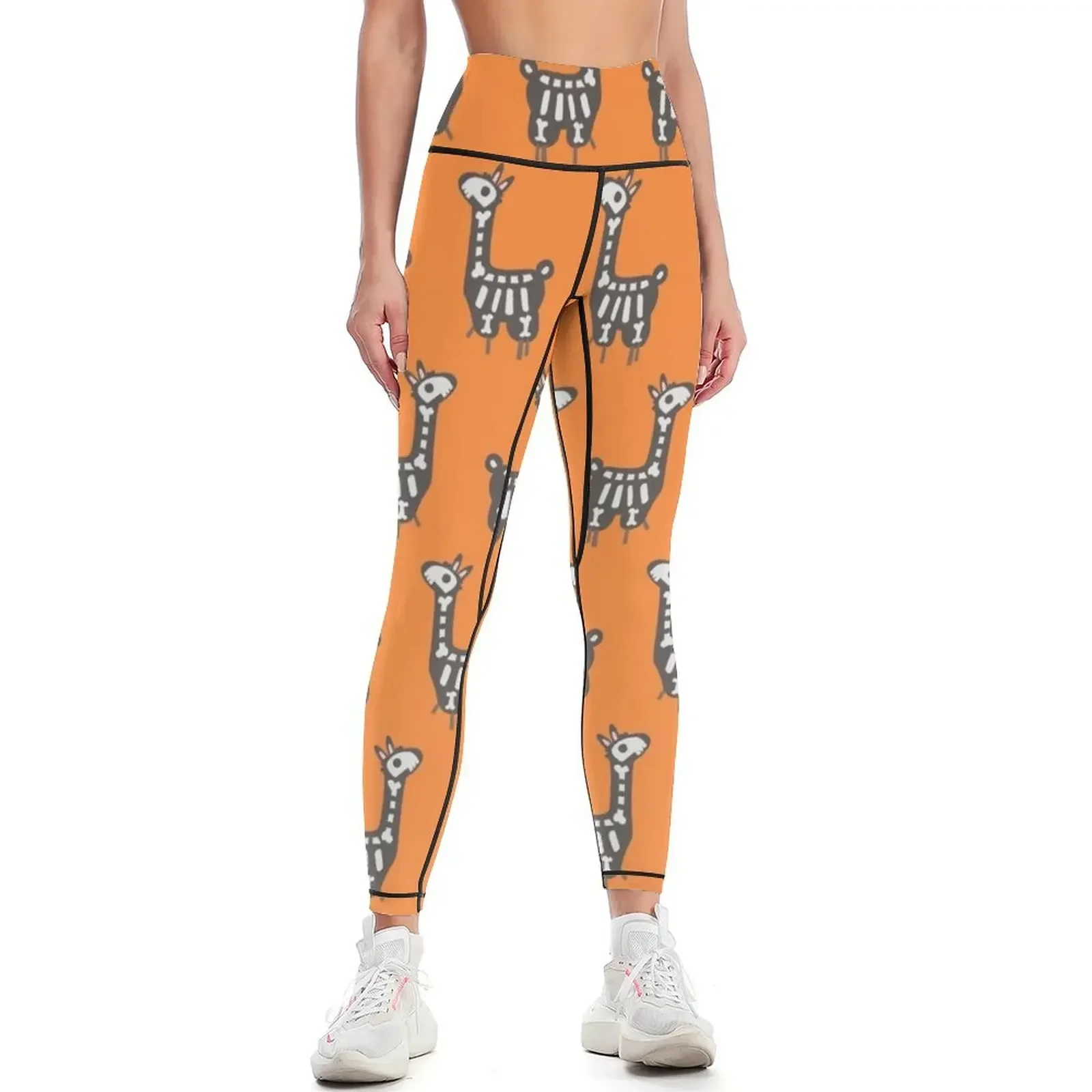 

Halloween llama Leggings high waist active wear Tight fitting woman sportswear for gym Womens Leggings