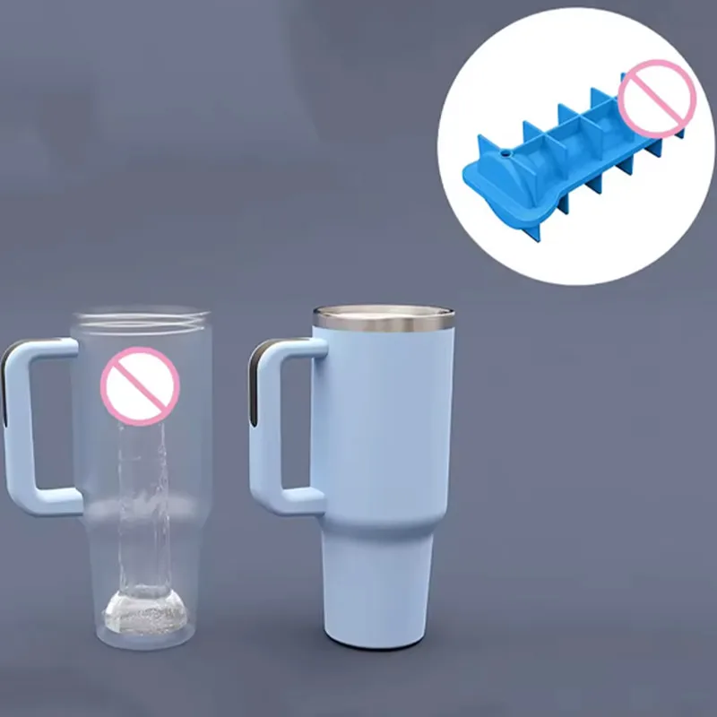 Adult Prank Ice Molds Silicone Diy Fun Ice Mould For Whiskey Cocktails Penis Shaped Ice Models Gadgets Party Drink Mold Props