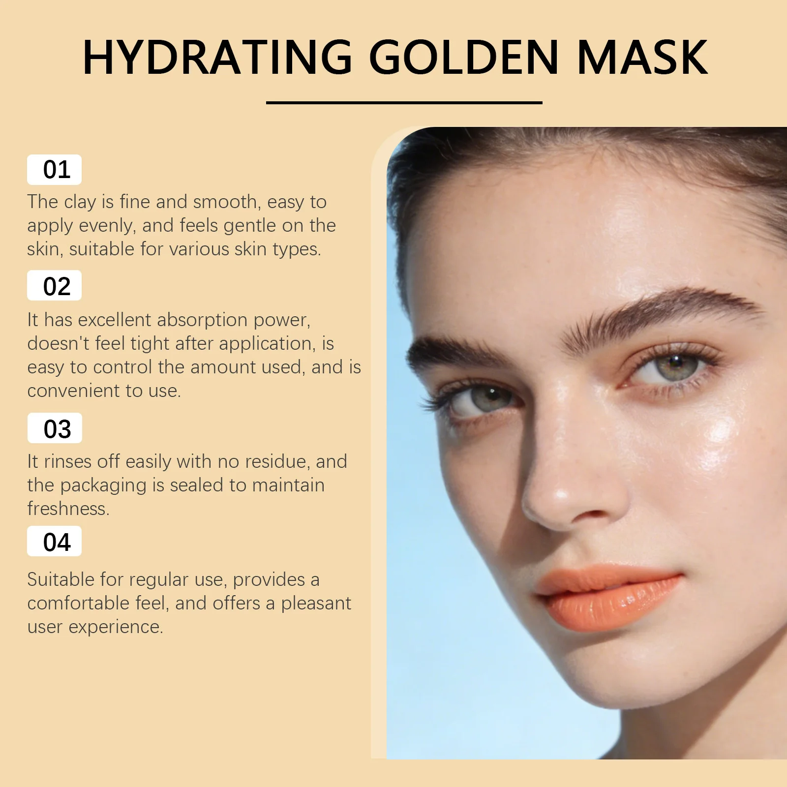 Hydrating Golden Mask Collagen Gold Peel Off Facial Mask Moisturizing Firming Reduces Wrinkles Removes Blackheads Dirt & Oils