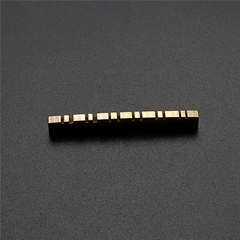 Carefree- Brass Slotted 12-String Guitar Nut for Acoustic Guitar Parts Accessories