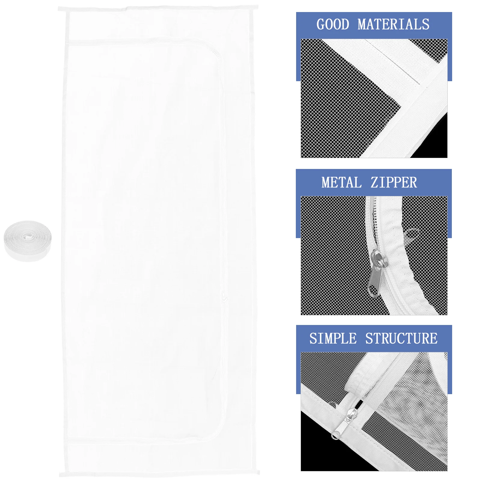 

Zipper Screen Door Cat Proof Durable Easy Install Mesh Pet Supplies Zipper Screen Door Pet Supplies Mesh Cat Doors