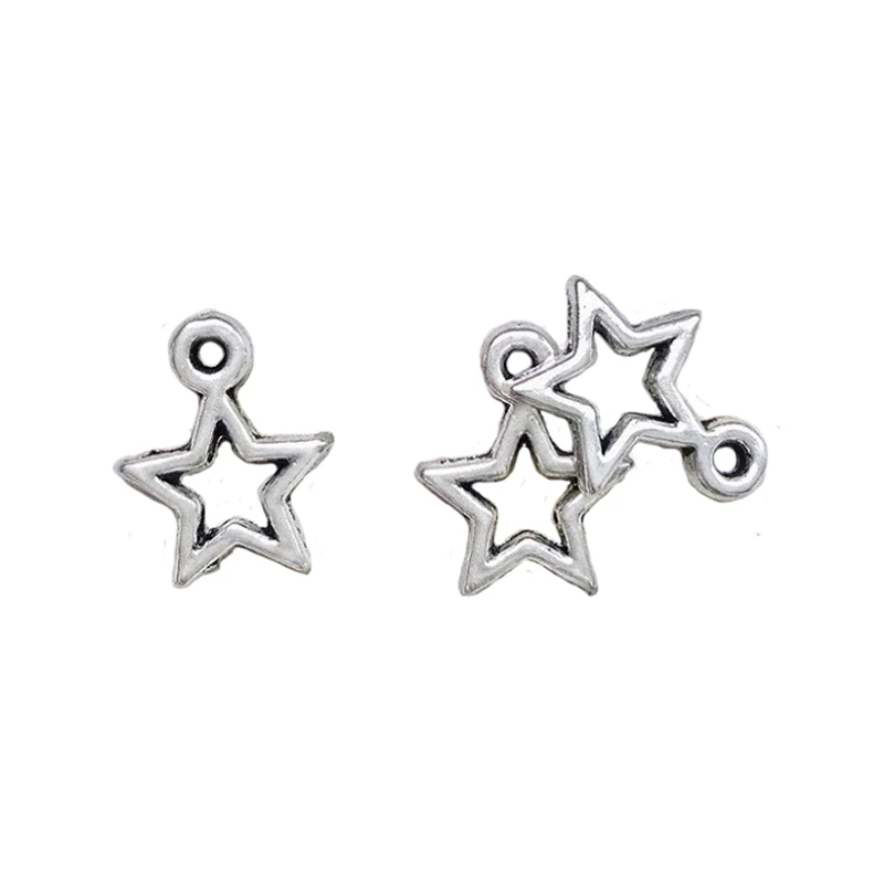 

Wholesales Lot 150pcs Charms DIY Craft Making Star Small Alloy Hanging Customize Jewelry Accessories Bracelets Handwork Supplies