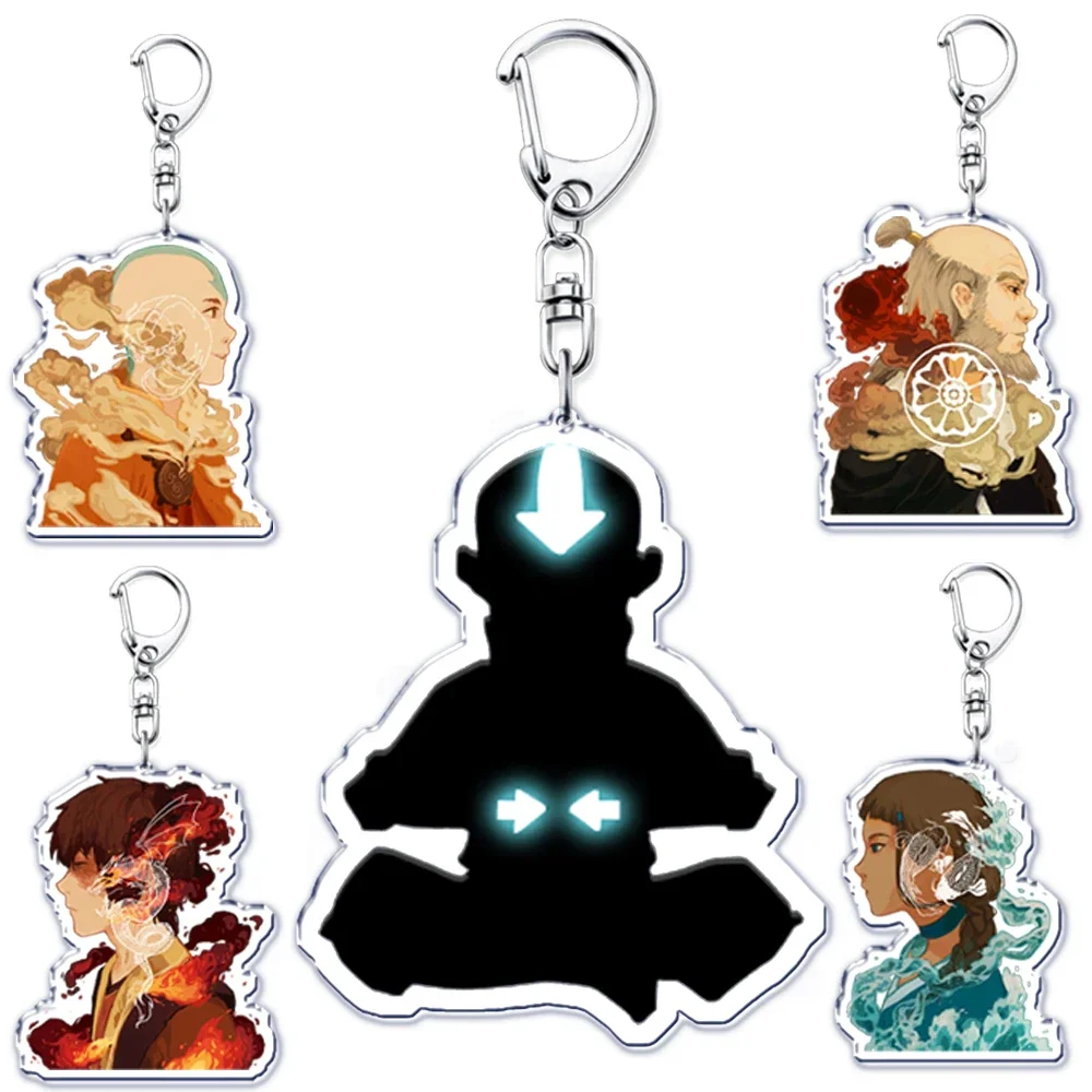 Hot Classic Anime Avatar The Last Airbender Key Chain Atla Keychains Ring for Accessories Bag Pendant Keyring Jewelry Fans Gifts