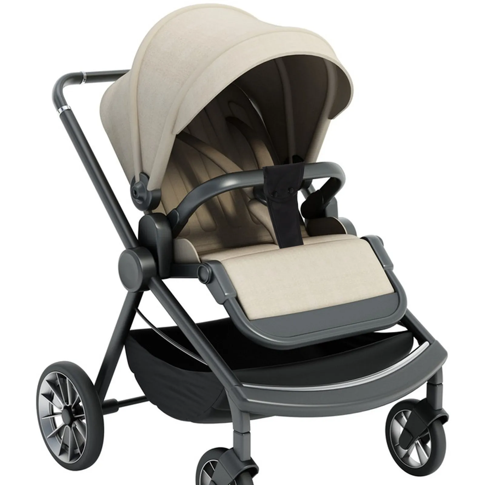 3Pcs Baby Stroller Safety Crotch Belt Oxford Fabric Universal Fit Soft Skin-Friendly Breathable Wear-Resistant Stroller