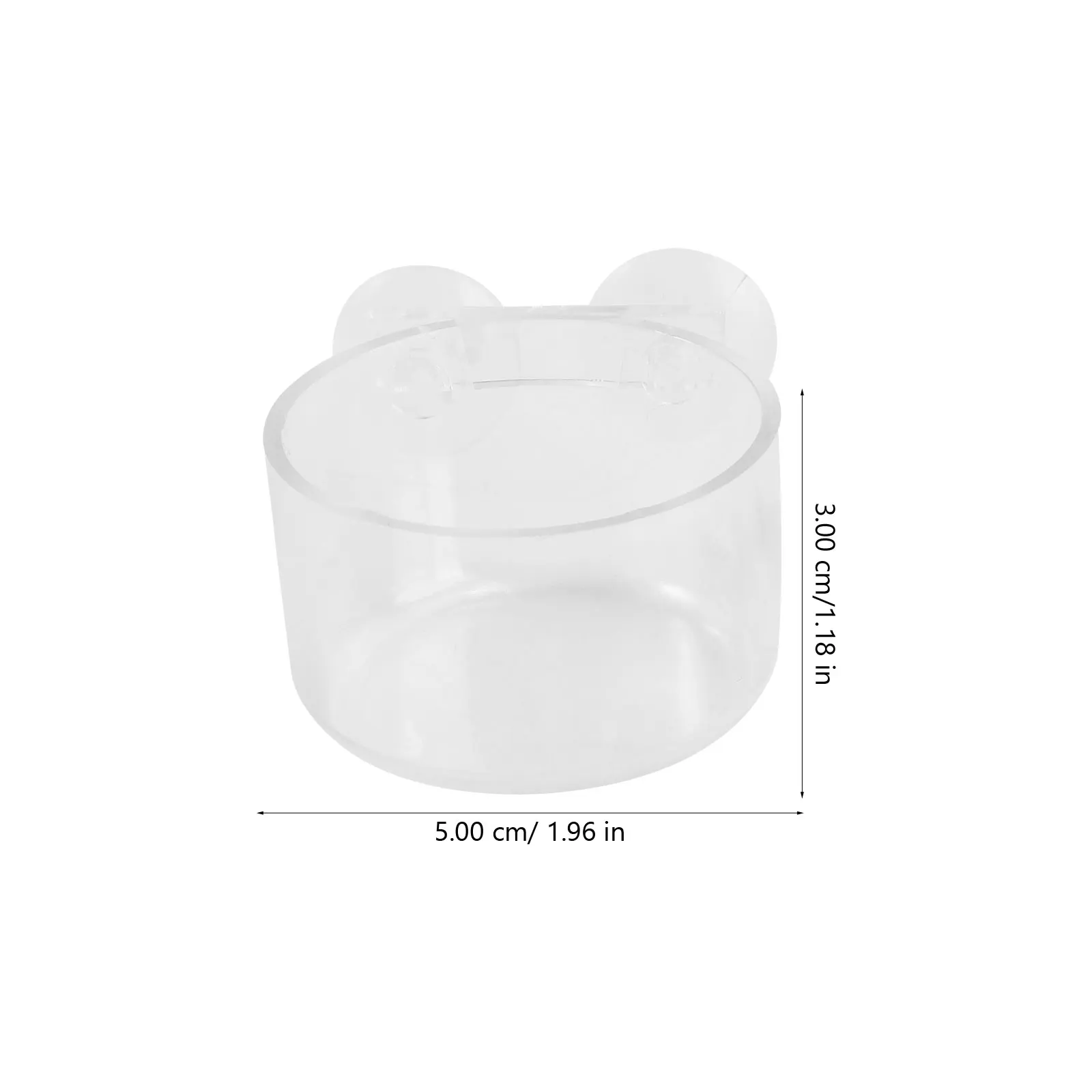 

2Pcs Acrylic Cup for Freshwater Saltwater Aquariums Food Feeder Easy Fish Feeder Cleaning Long Fish Food Cup Use