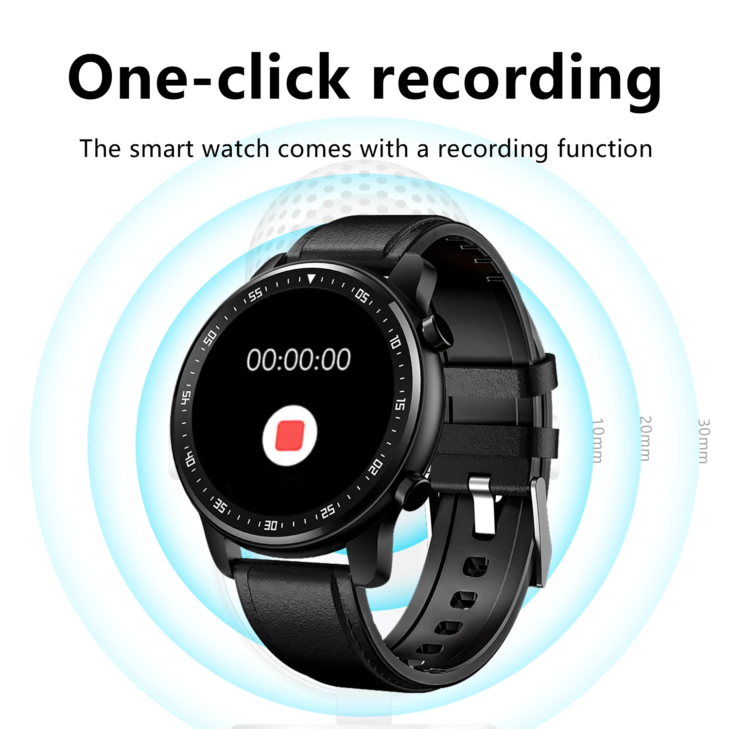 XUESEVEN MT1 Smart Watch Recorder 1GB of Local Music Storage Bluetooth Call Waterproof Men Sports Smartwatch For Android Xiaomi