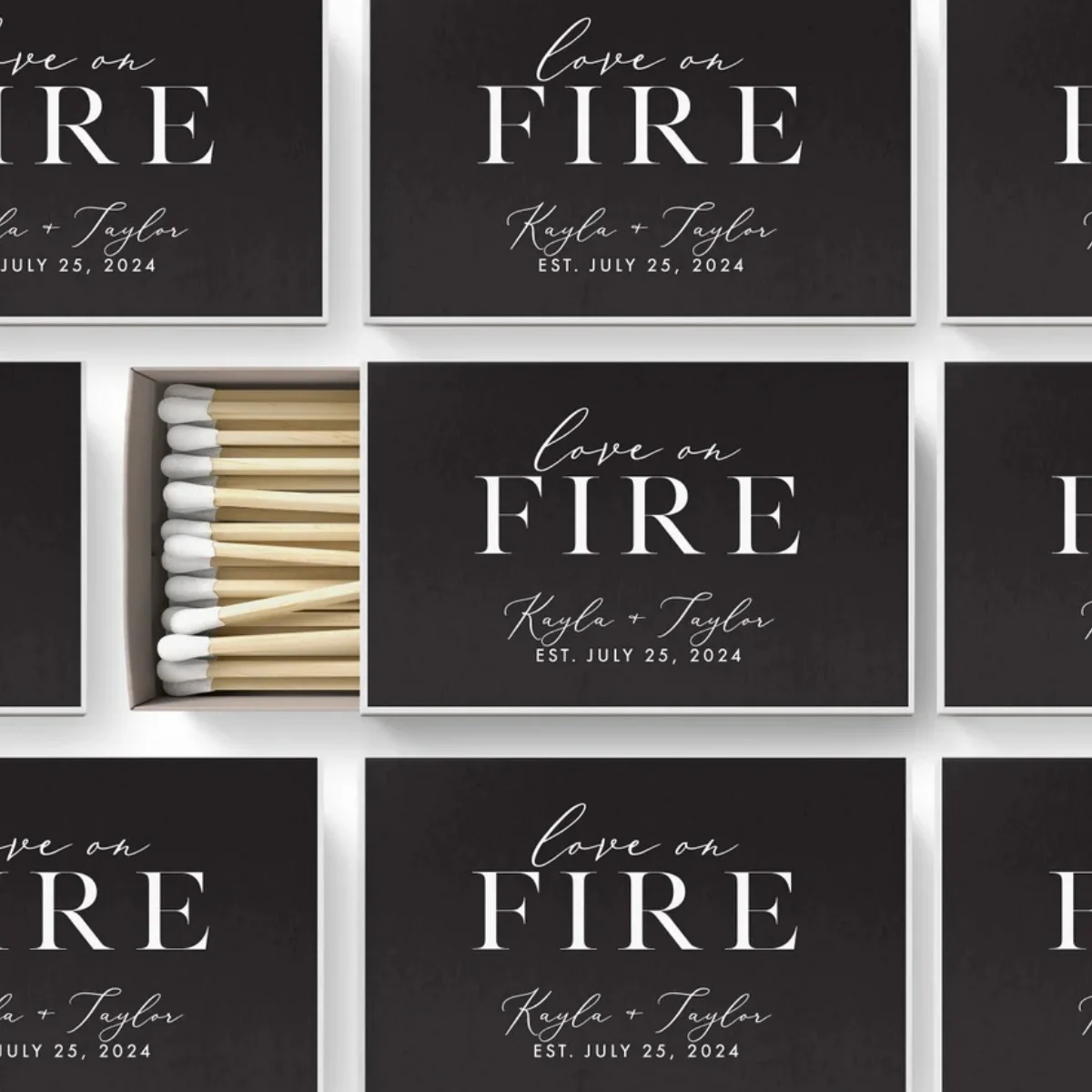 

Custom Wedding Matches SET OF 50 - Custom Matches - The Perfect Match - Wedding Favor - Custom Shower Favors - Party Favors - We