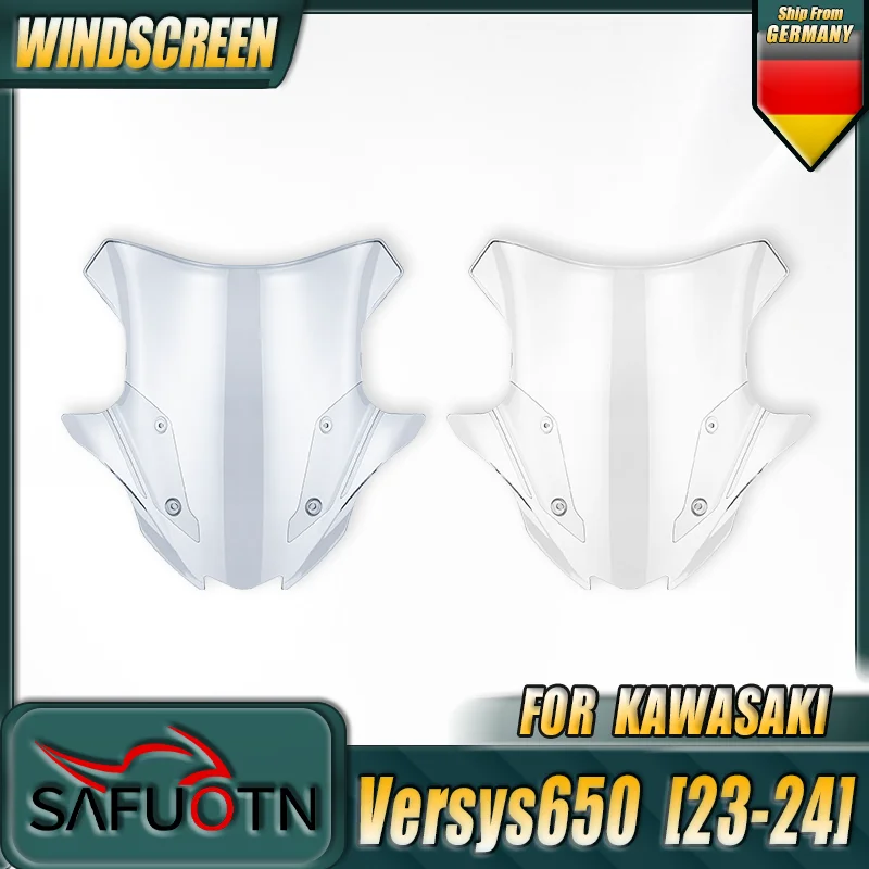 Parabrezza Moto Deflettore Schermo Protettivo Sport Touring per Kawasaki Versys 650 2023 2024 2025 2026