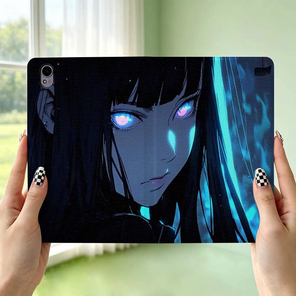 Anime Dark Girl Pen Tray For Huawei MediaPad MatePad Honor Pro V6 9 V8 X9 X 10 13.3 12.3 11 11.5 Inch Tablet Case