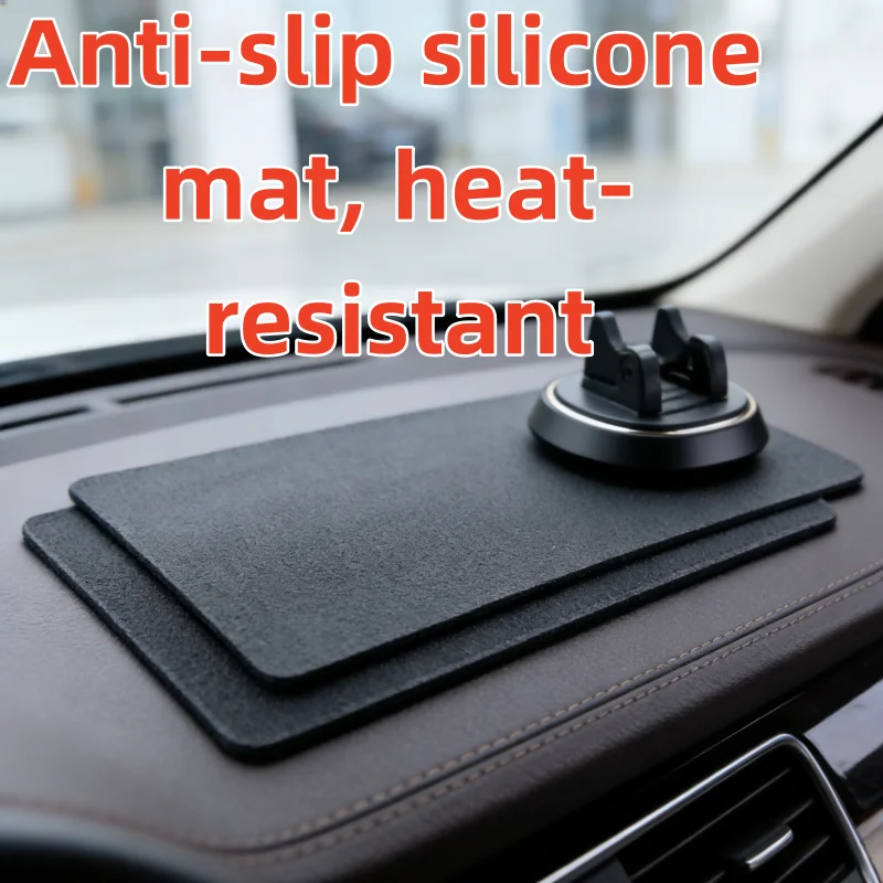 

Car Anti-Slip Mat Silicone Dashboard Pad, Heat Resistant Non-Slip Mat For Phone Perfume Ornaments