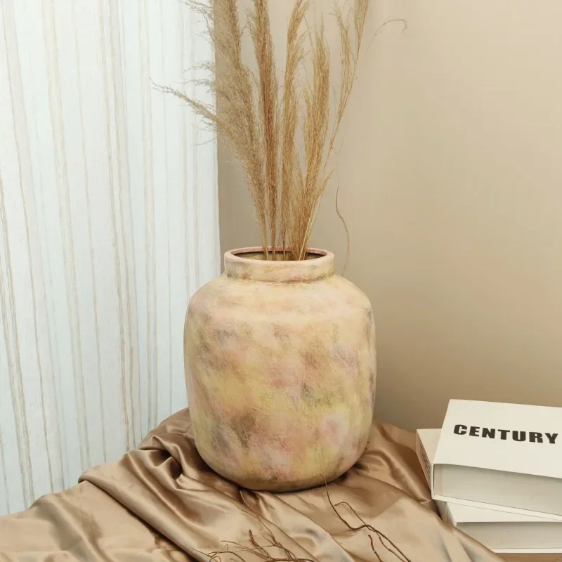 Antique original color vase texture home atmosphere original quaint entrance TV cabinet