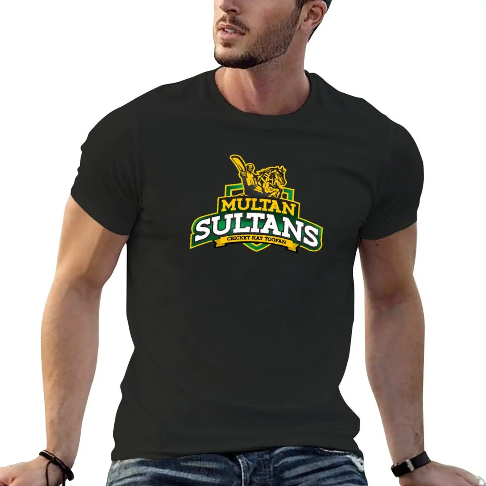 Multan Sultans Cricket Team logo T-Shirt vintage graphic tee sublime shirts graphic tee plain black t shirts men