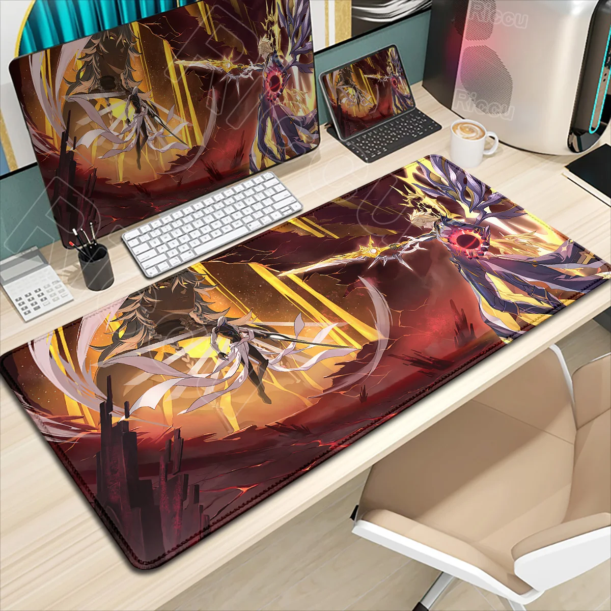 

HD Printing Phainon Mouse Pad Honkai Star Rail Non-slip Rubber Mousepad XXL Laptop Gaming Desk Mat XXL PC Keyboard Pad Table Rug