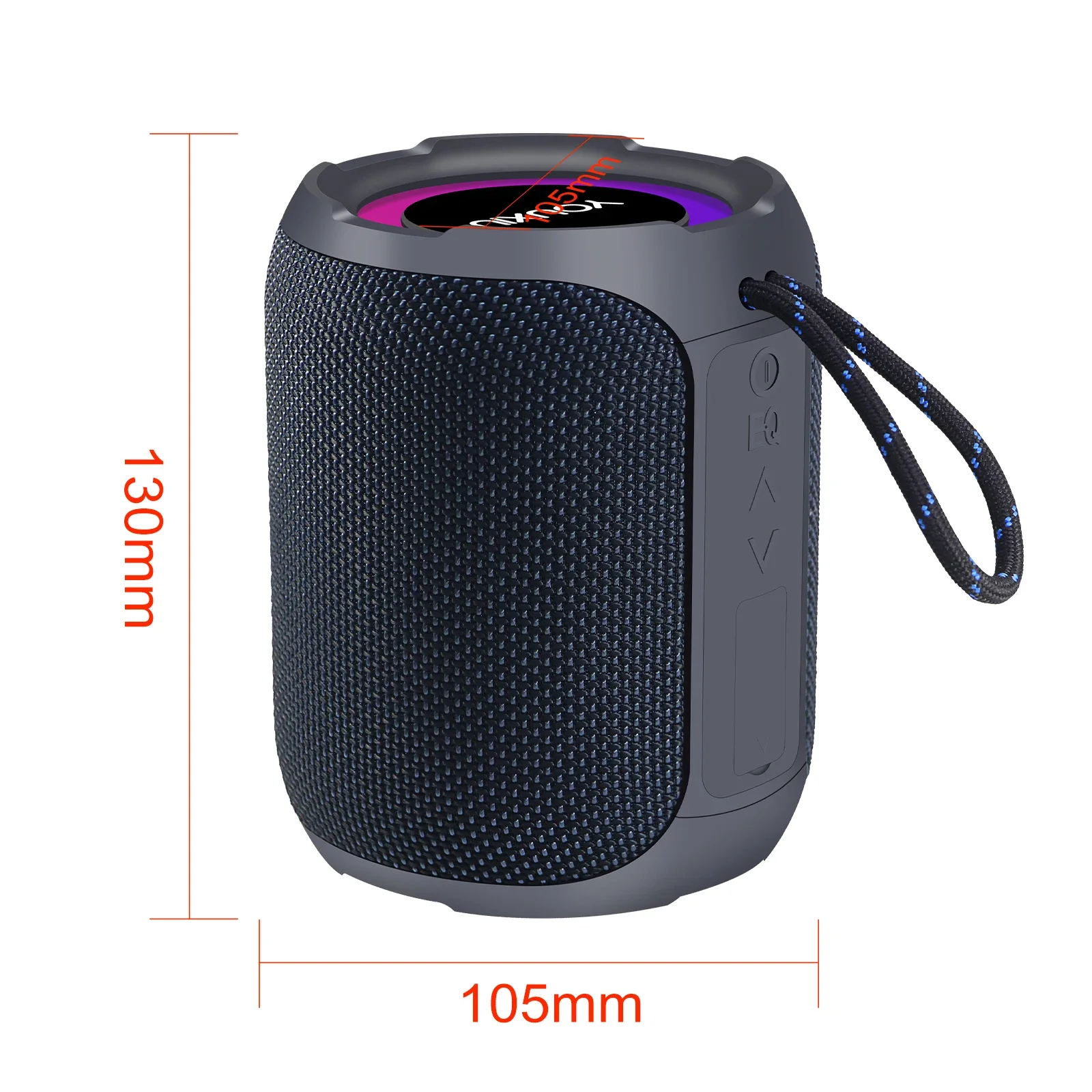 40W Portable Bluetooth Speaker 360 Degree Stereo Subwoofer IPX7 Waterproof Support TF TWS Wireless Speaker Bring Two Microphones