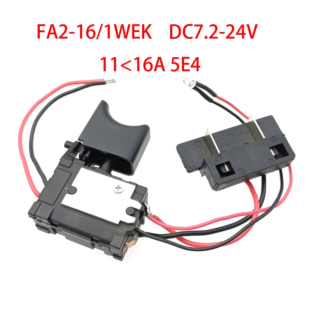 1 pz FA2-16/1WEK trapano elettrico controllo della velocità commutazione DC7.2-24V 5 e4 trapano interruttore velocità regolabile avanti e indietro