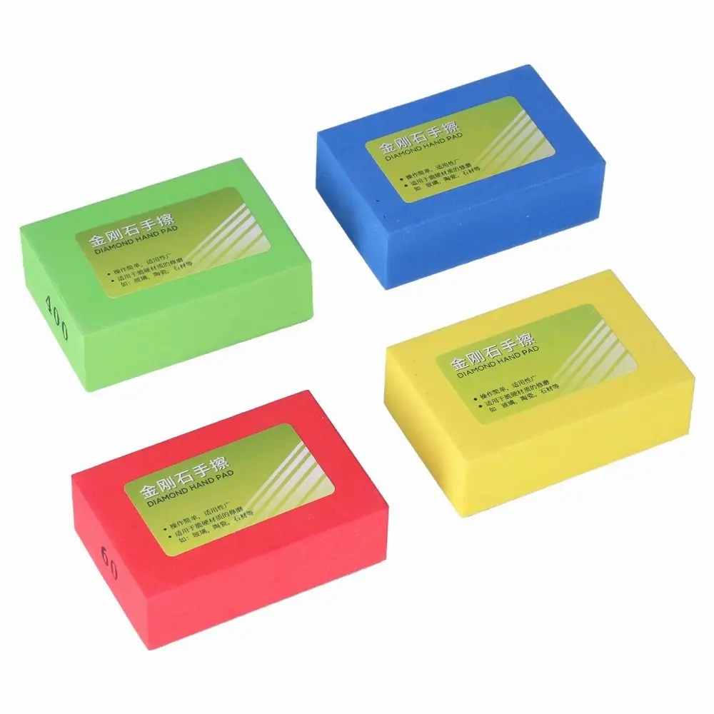 

4Pcs Versatile Wet and Dry for Granite Diamond Tile Polishing Block Glass Granite Polishing Pads